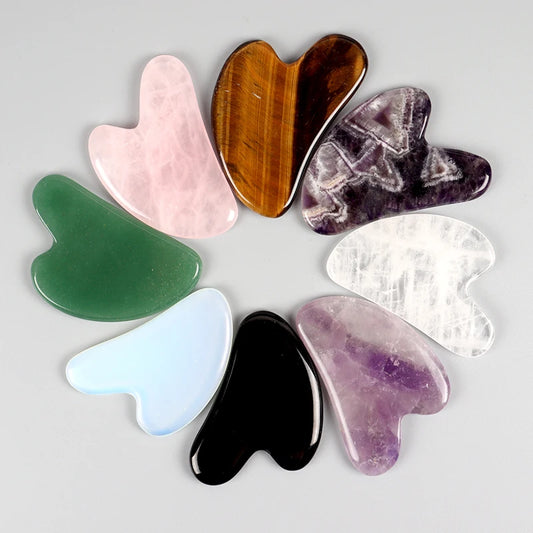 Gua Sha en Pierre Naturelle — Massage Visage & Lifting Naturel | Vie Essentielle