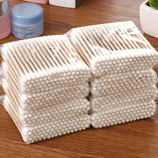 Cotons-Tiges Double Extrémité en Bambou — 500 Pièces | Vie Essentielle