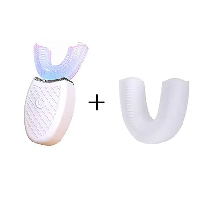 Brosse à dents intelligente de Type U, sonique électrique automatique à 360 degrés, avec Charge USB, tête en silicone étanche pour les soins buccaux