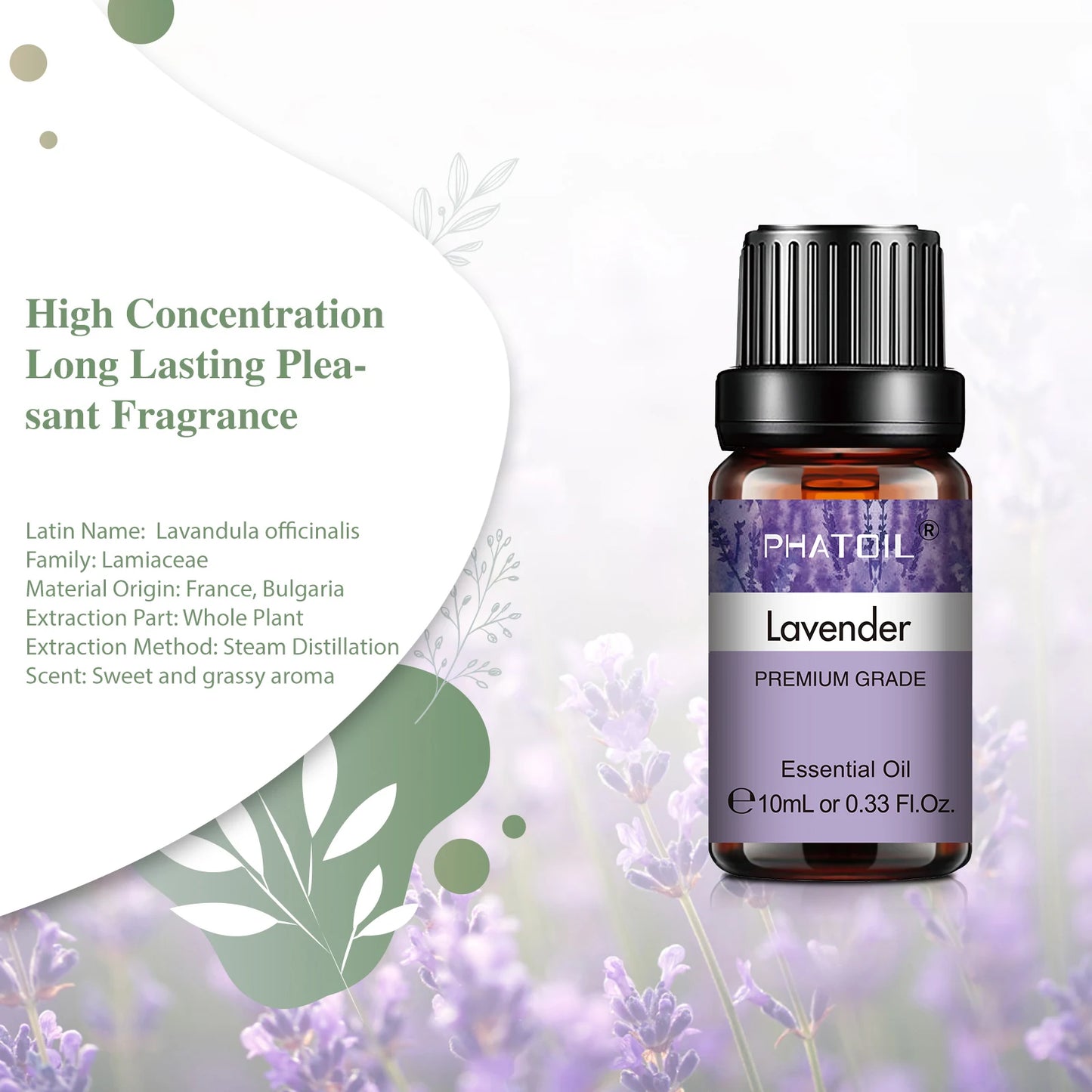 Huile Essentielle Pure 10ml — Aromathérapie, Diffuseur & Soins