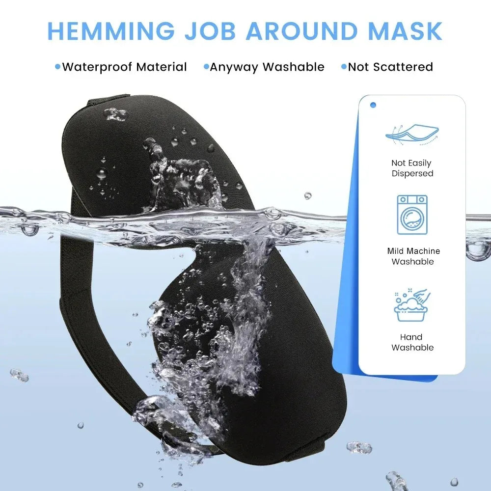 Masque de Sommeil 3D en Mousse à Mémoire de Forme — Blocage Lumière Total | Vie Essentielle