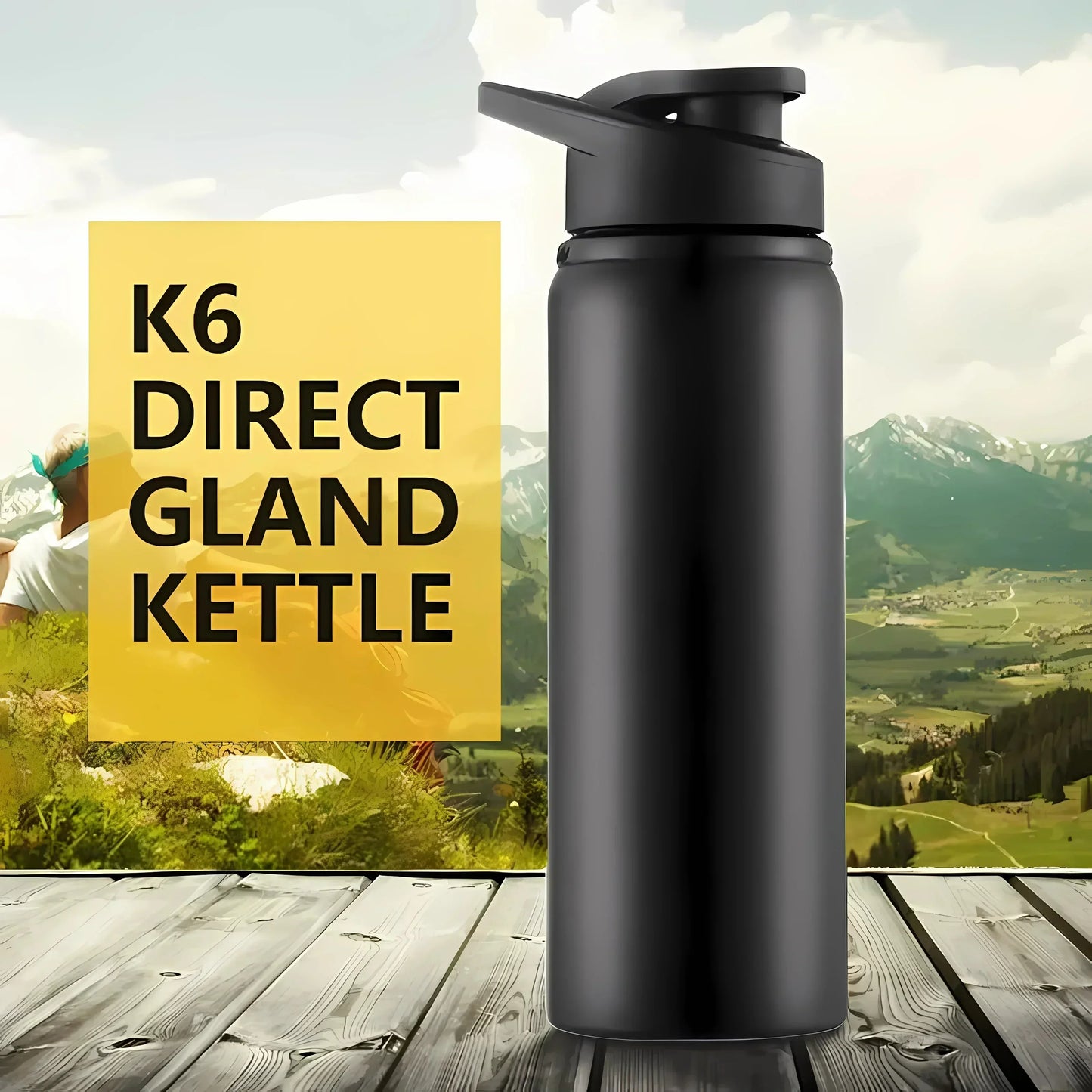 Gourde en Acier Inoxydable 600ml — Sport, Voyage & Quotidien | Vie Essentielle