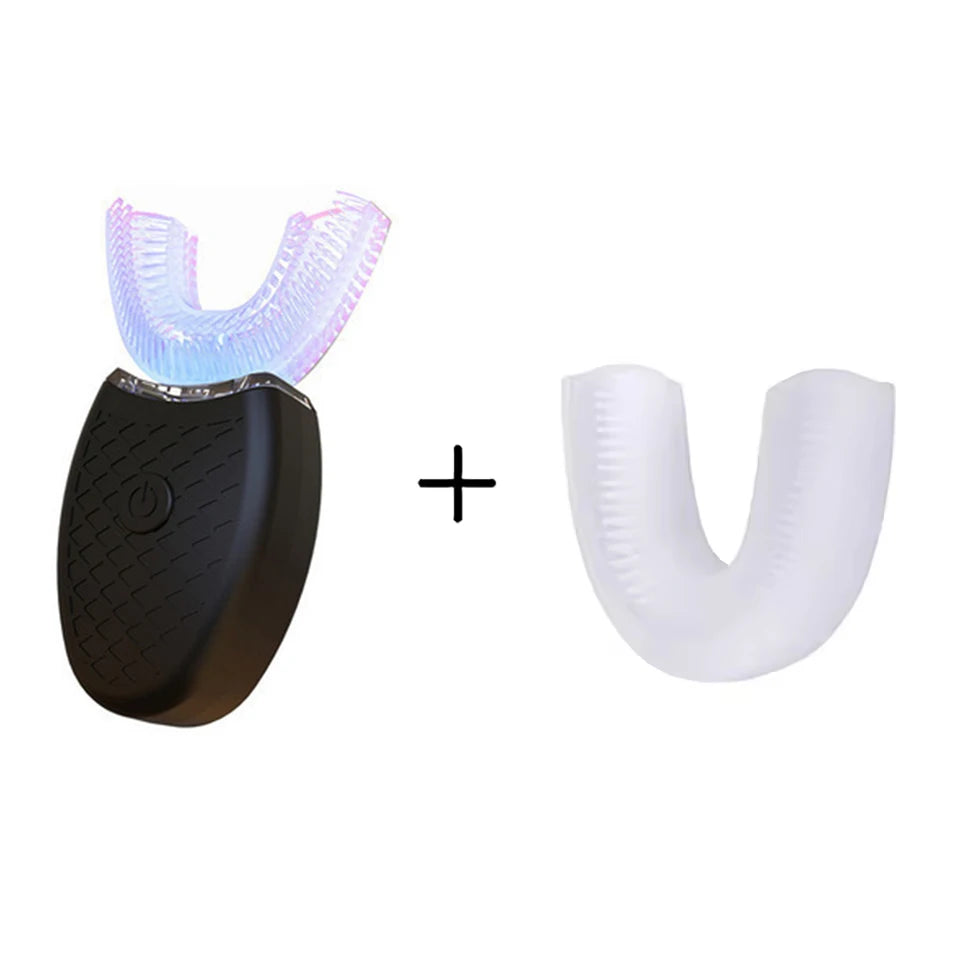 Brosse à dents intelligente de Type U, sonique électrique automatique à 360 degrés, avec Charge USB, tête en silicone étanche pour les soins buccaux