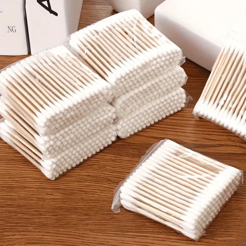 Cotons-Tiges Double Extrémité en Bambou — 500 Pièces | Vie Essentielle