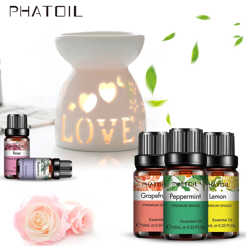 Huile Essentielle Pure 10ml — Aromathérapie, Diffuseur & Soins