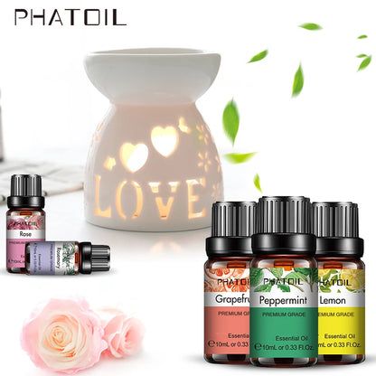 Huile Essentielle Pure 10ml — Aromathérapie, Diffuseur & Soins
