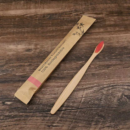 Brosses à Dents en Bambou — Lot de 10 | Poils Doux & Éco-Responsable | Vie Essentielle