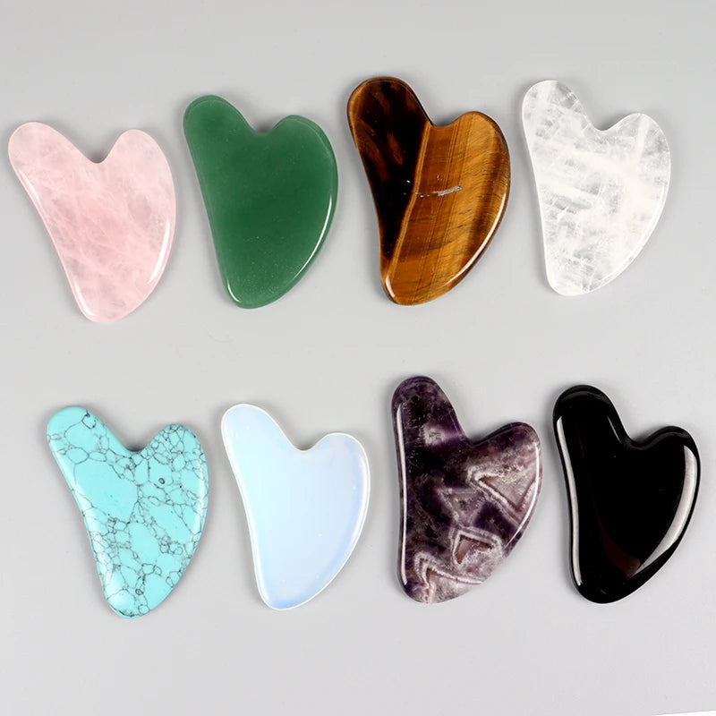 Gua Sha en Pierre Naturelle — Massage Visage & Lifting Naturel | Vie Essentielle