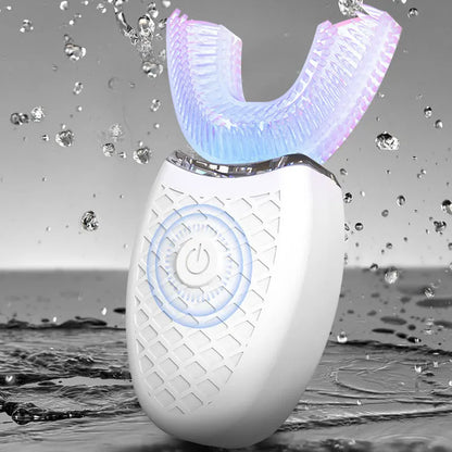 Brosse à dents électrique sonique intelligente à tête en silicone, Type U, 360 degrés, Charge USB automatique, étanche